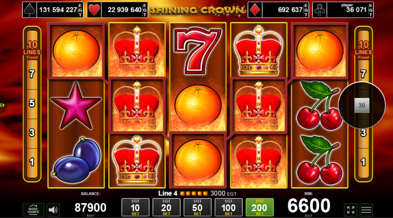 Shining Crown Mega Win